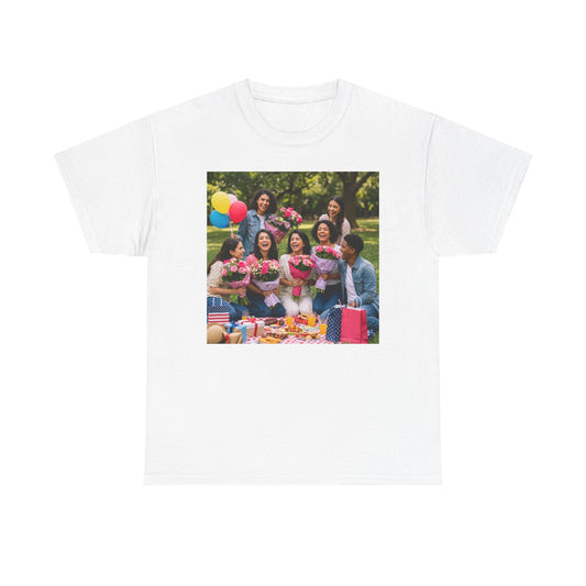 Mothers Day Cherished Moments Unisex Heavy Cotton Tee - Perfect for Mother's Day & Everyday Wear