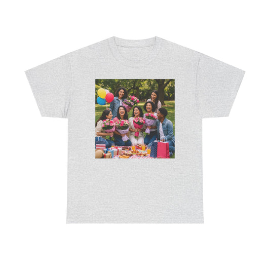 Mothers Day Cherished Moments Unisex Heavy Cotton Tee - Perfect for Mother's Day & Everyday Wear
